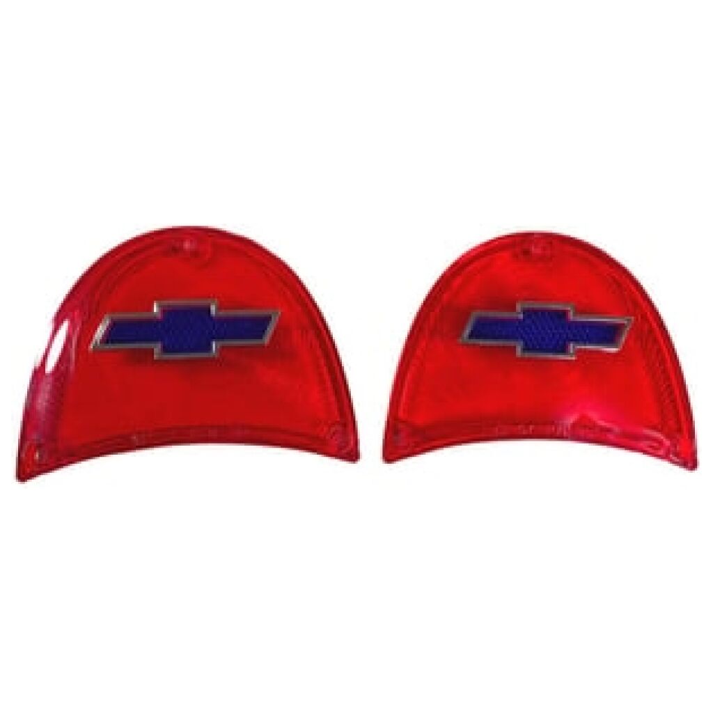 Bakljusglas m Bowtie 1pr Chevrolet 1957