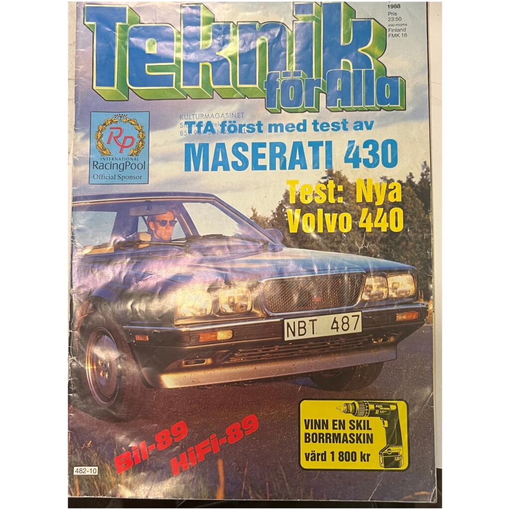 Teknik för alla nr 10 1988 68 sidor begagnad