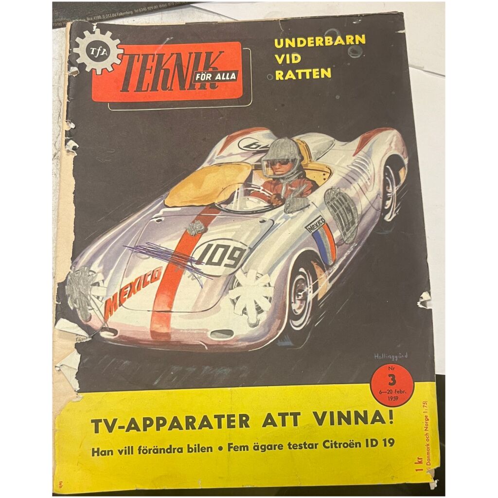 Teknikens Värld nr 3 1959 36 sidor begagnad