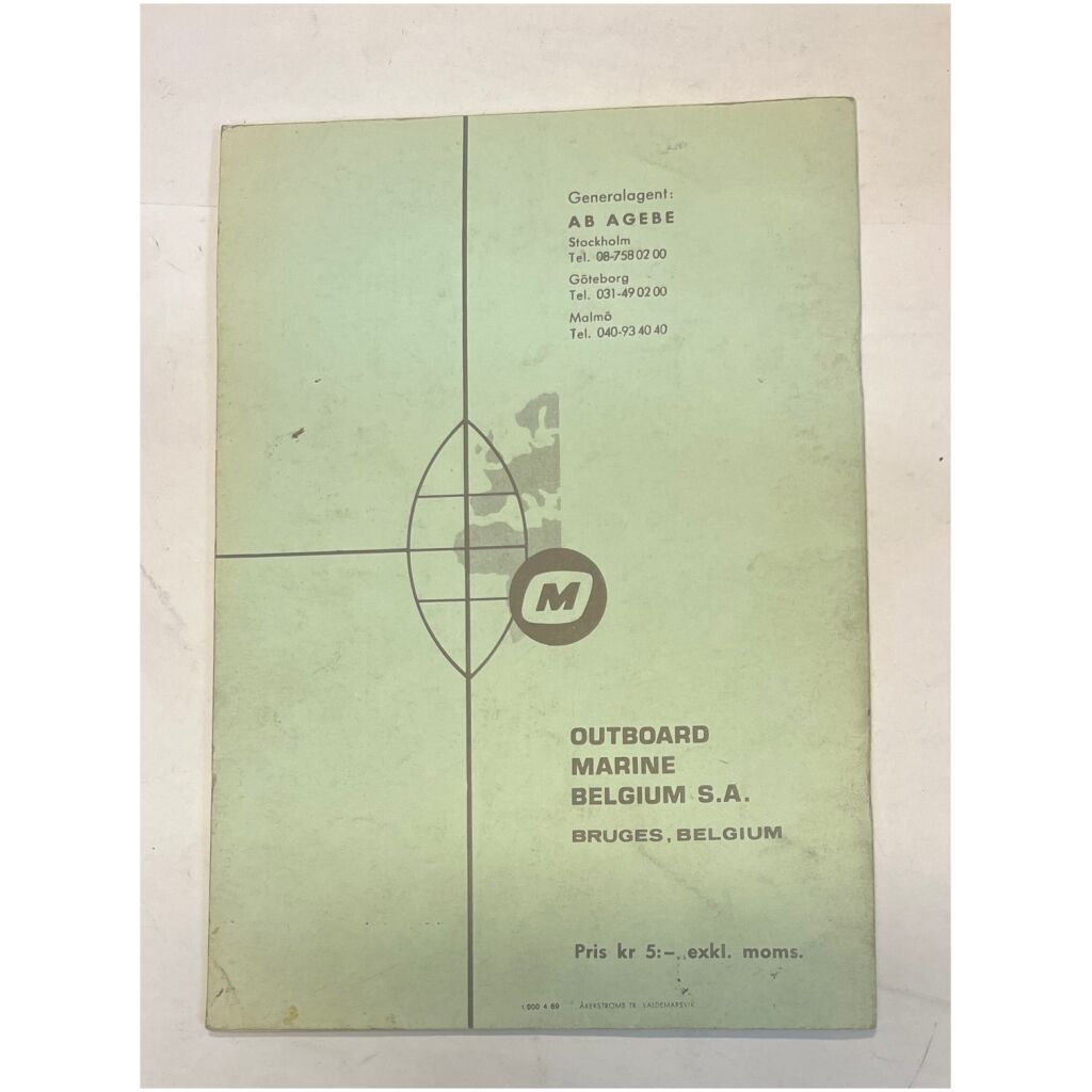 Instruktionsbok Johnson 55, 85 & 155hk utombordare svenska 26 sidor