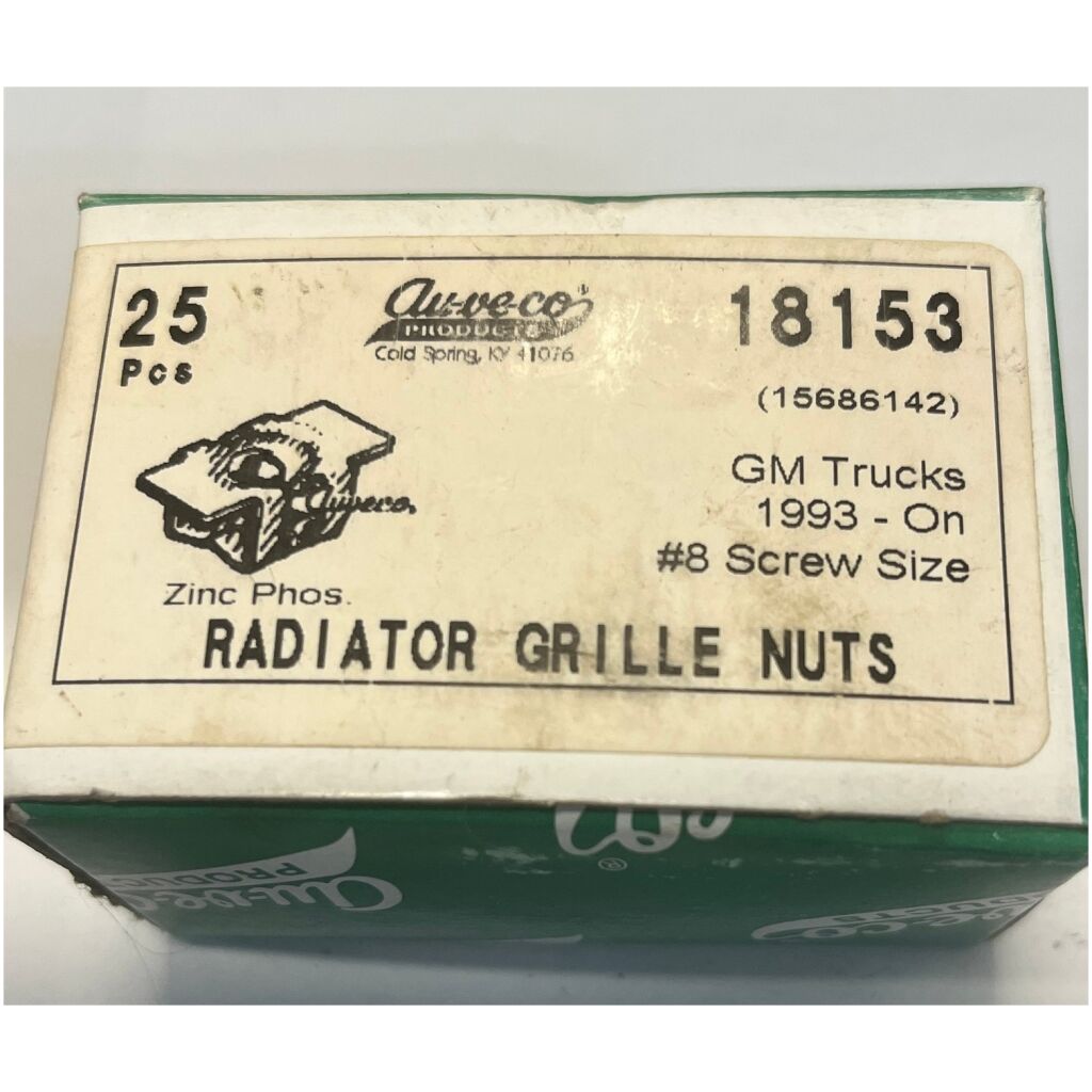 Fästen 25st grill kylare GM GMC 1994-2018 Auveco 18153