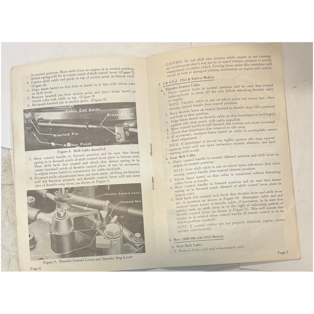 Instruktionsbok Mercontrol single-lever eng 12 sidor begagnad