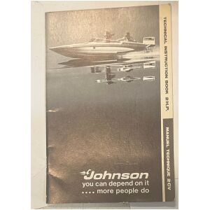 Instruktionsbok Johnson 2hp 1973 utombordare eng & franska 38 sidor begagnad