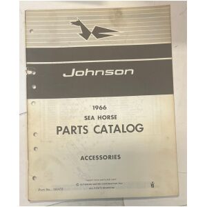 Reservdelskatalog Johnson 1966 utombordare engelska 42 sidor begagnad