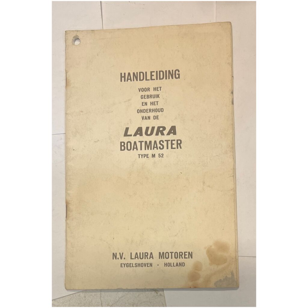 Instruktionsbok Laura M52 utombordare holländska 23 sidor