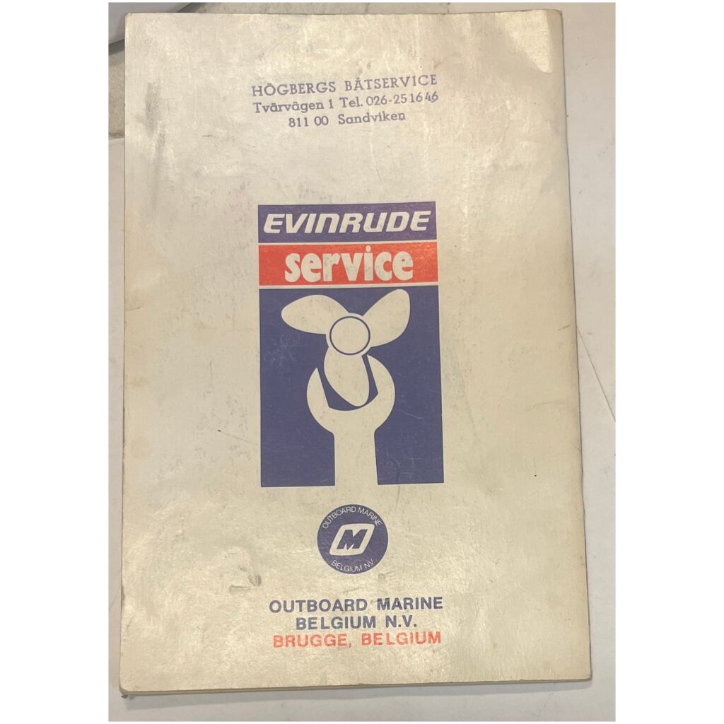 Instruktionsbok Evinrude 20-25-35 utombordare 35 sidor begagnad