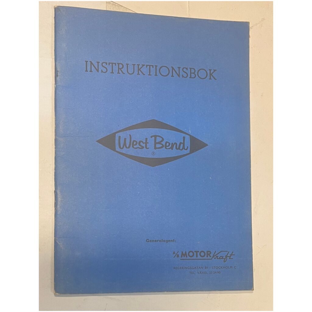 Instruktionsbok West Bend 3,5-45hk utombordare svenska 33 sidor