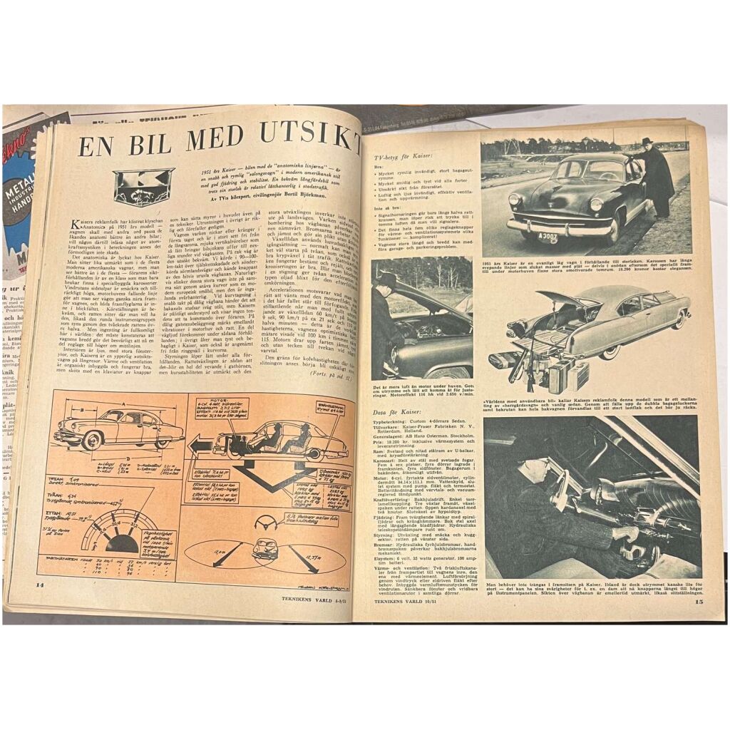 Teknikens Värld nr 10 1951 40 sidor begagnad