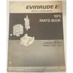 Instruktionsbok Evinrude9,5hp 1973 utombordare engelska 15 sidor begagnad
