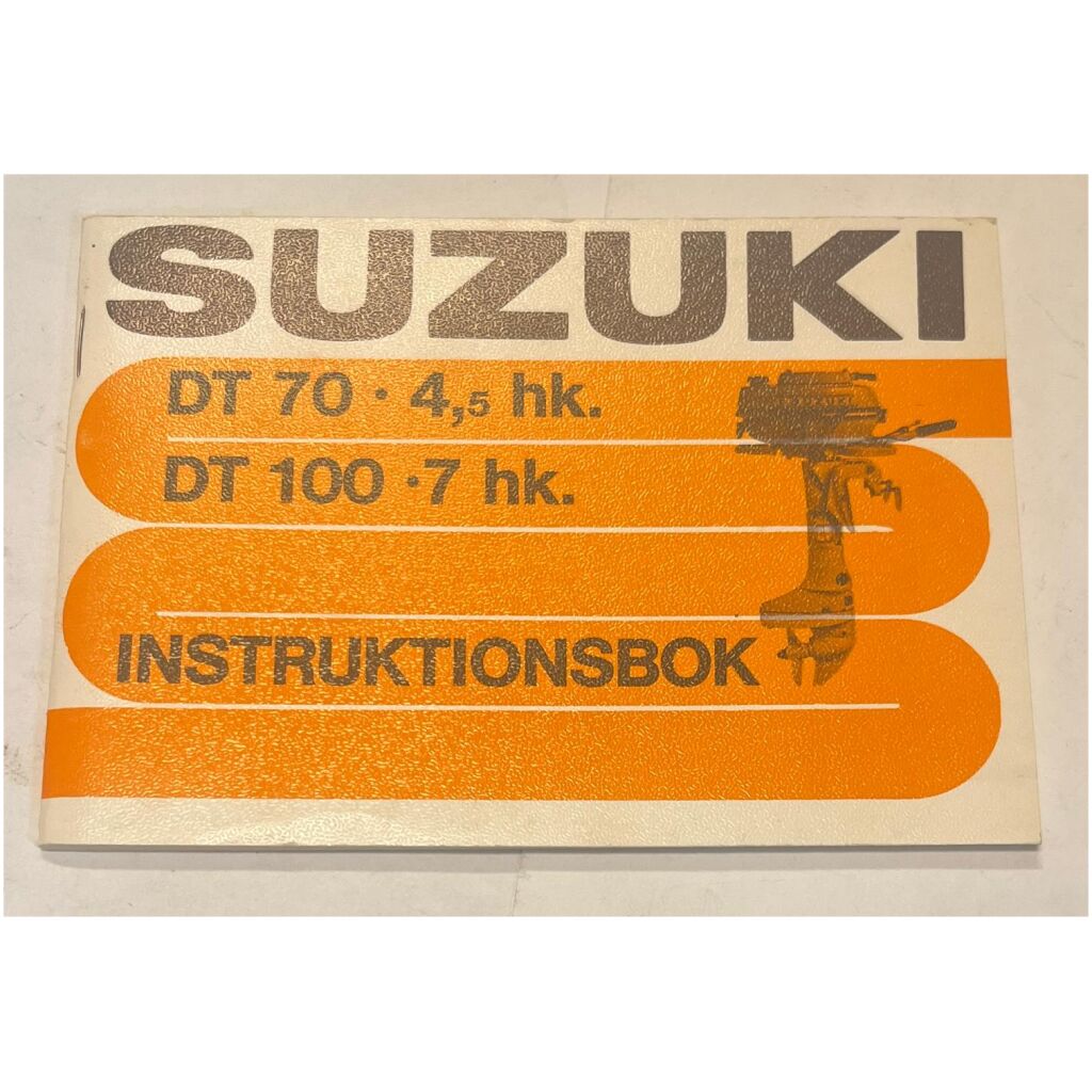 Instruktionsbok Suzuki utombordare DT70-DT100 svensk 37 sidor begagnad