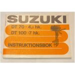 Instruktionsbok Suzuki utombordare DT70-DT100 svensk 37 sidor begagnad