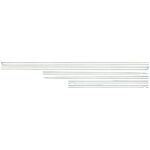 1962 Impala / Full Size 6 Piece White Body Side Molding Set (Without Clips)