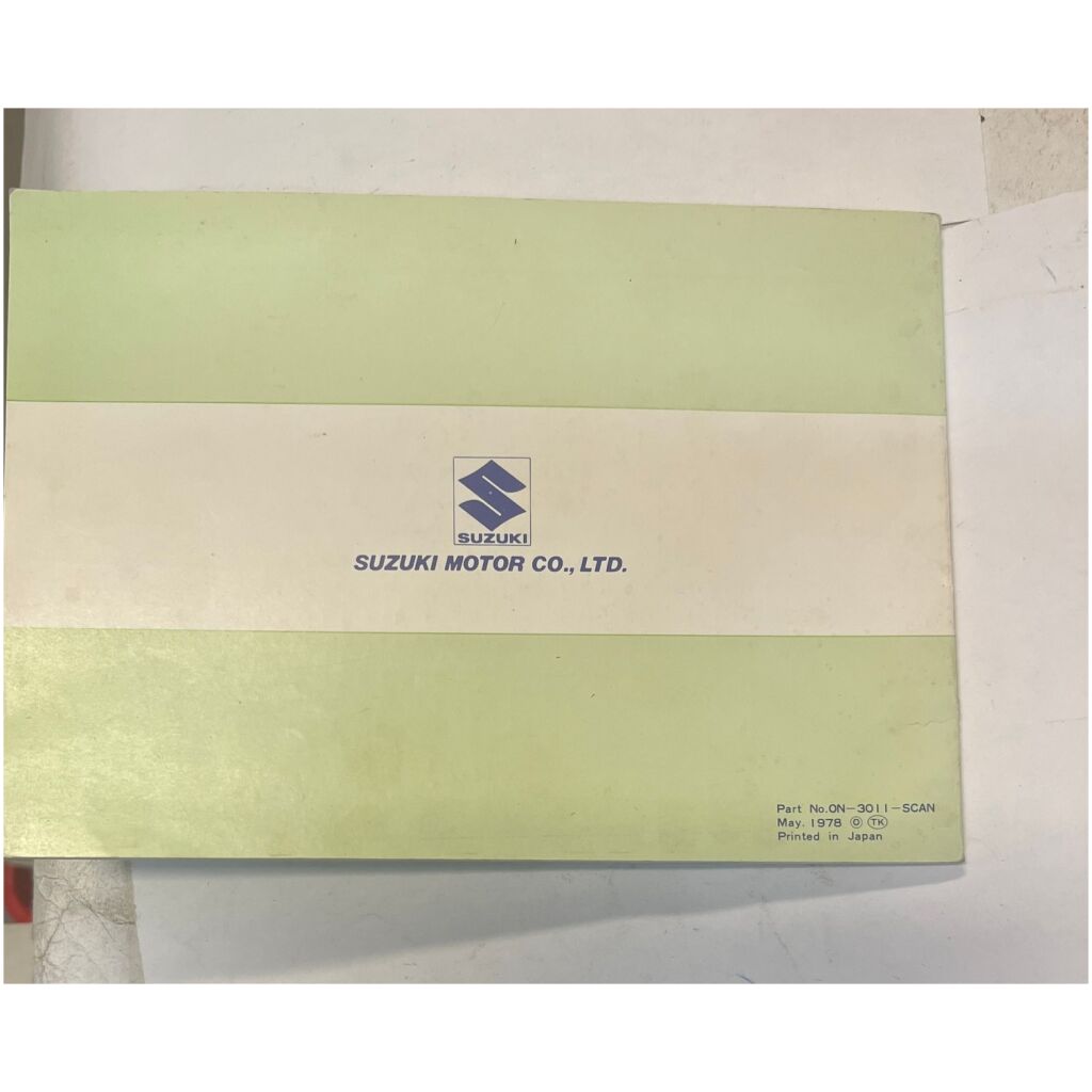 Handledning Suzuki utombordare 1978 svensk norsk finsk 112 sidor begagnad