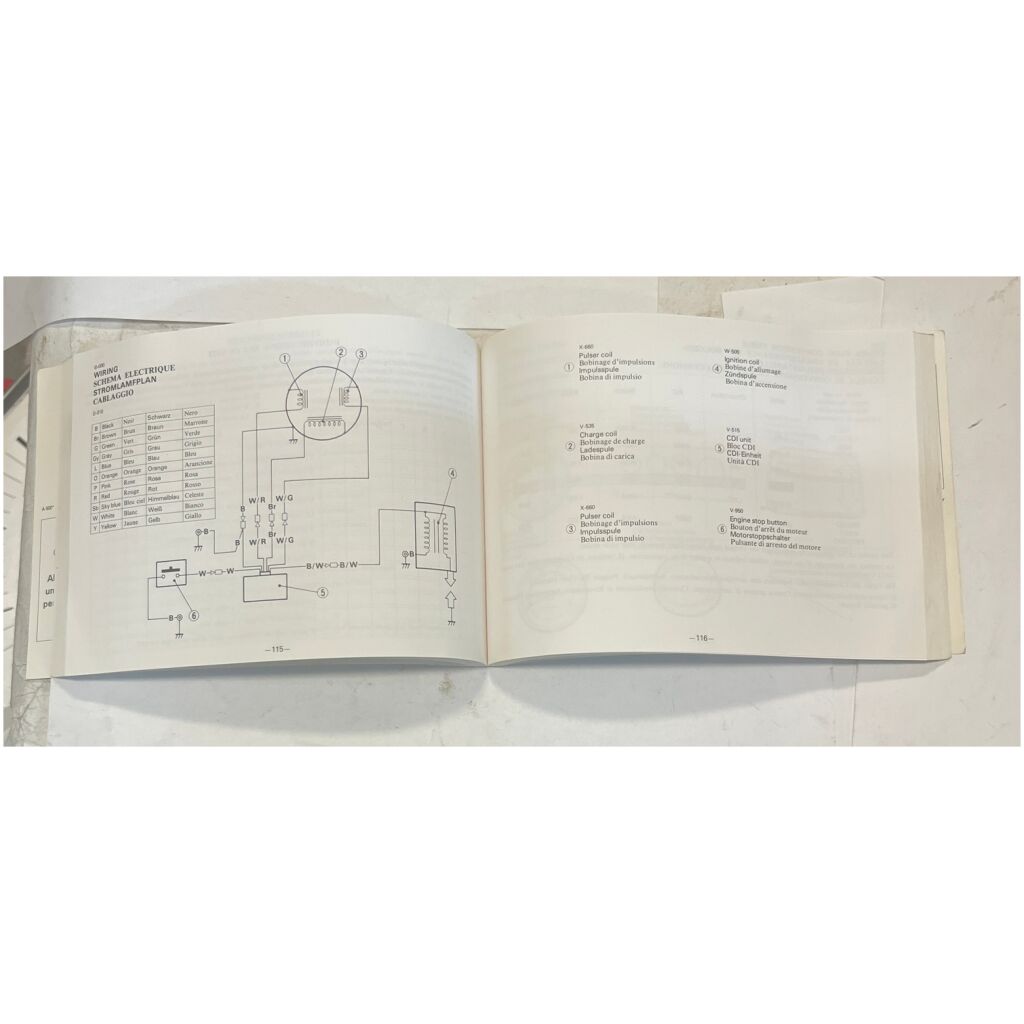 Instruktionsbok Yamaha utombordare svenska mfl 240 sidor begagnad