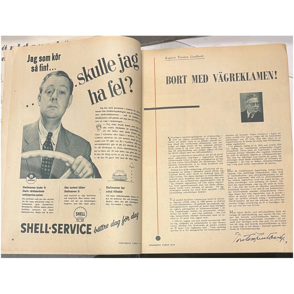 Teknikens Värld nr 15 1951 36 sidor begagnad