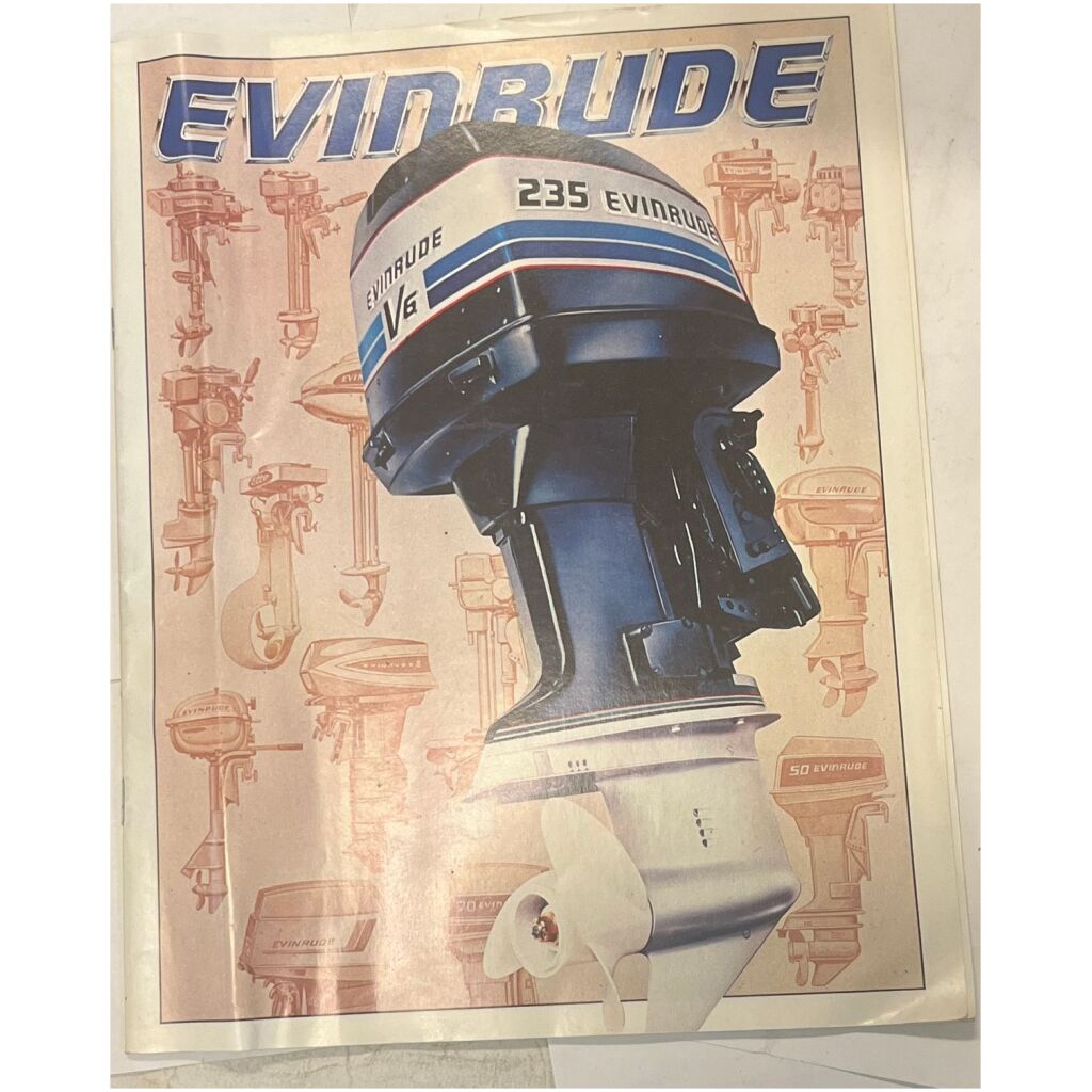 Broschyr 1982 Evinrude 2-235hp utombordare svensk 32 sidor begagnad