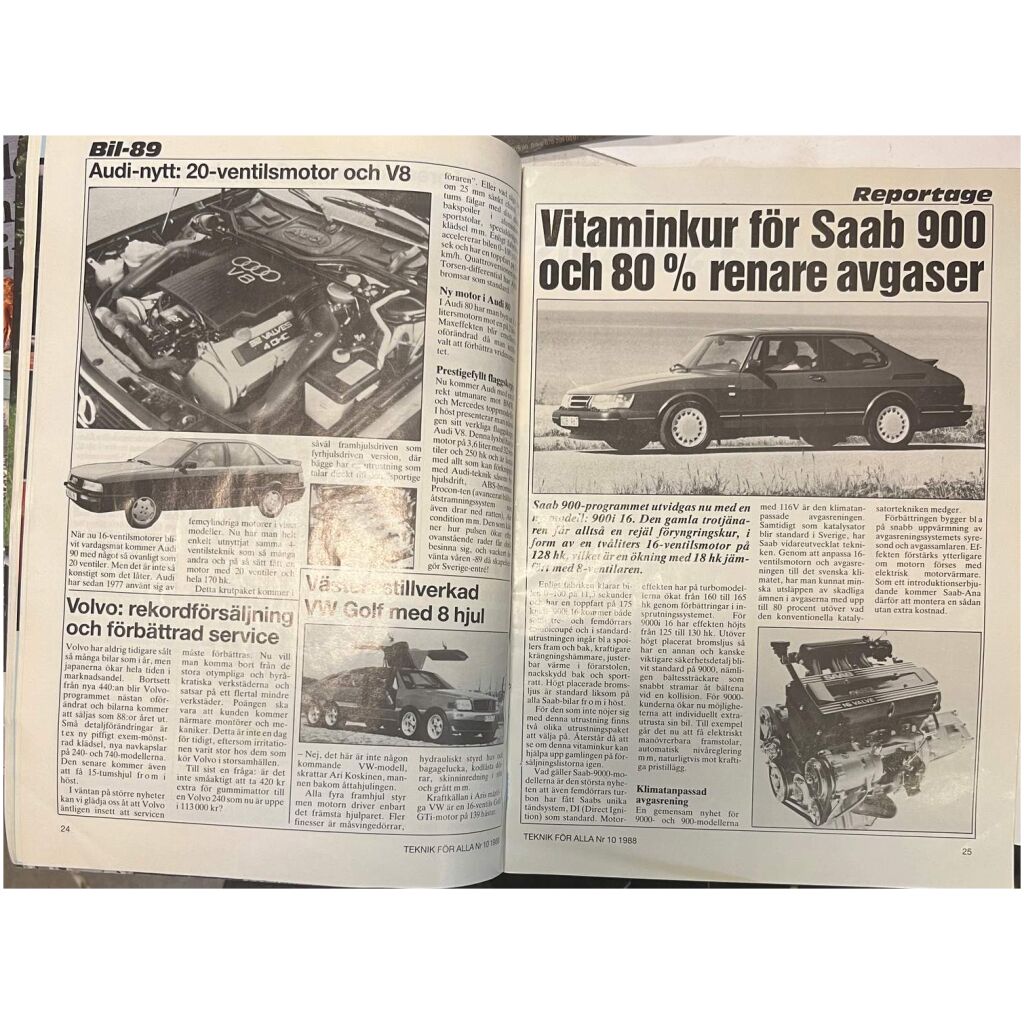 Teknik för alla nr 10 1988 68 sidor begagnad
