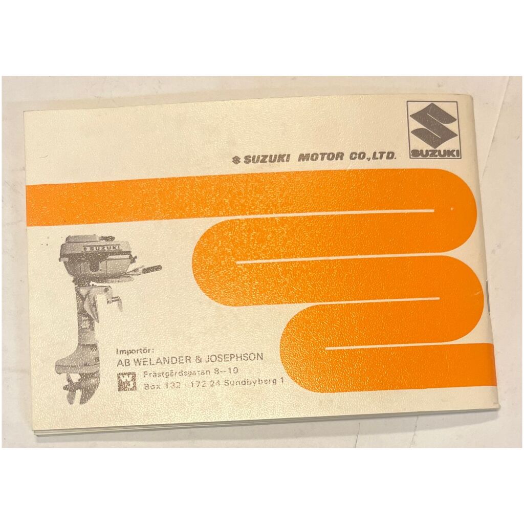 Instruktionsbok Suzuki utombordare DT150 9hk svensk 46 sidor begagnad