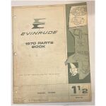 Reservdelshäfte Evinrude 1-1/2hp 1970 utombordare eng 20 sidor begagnad