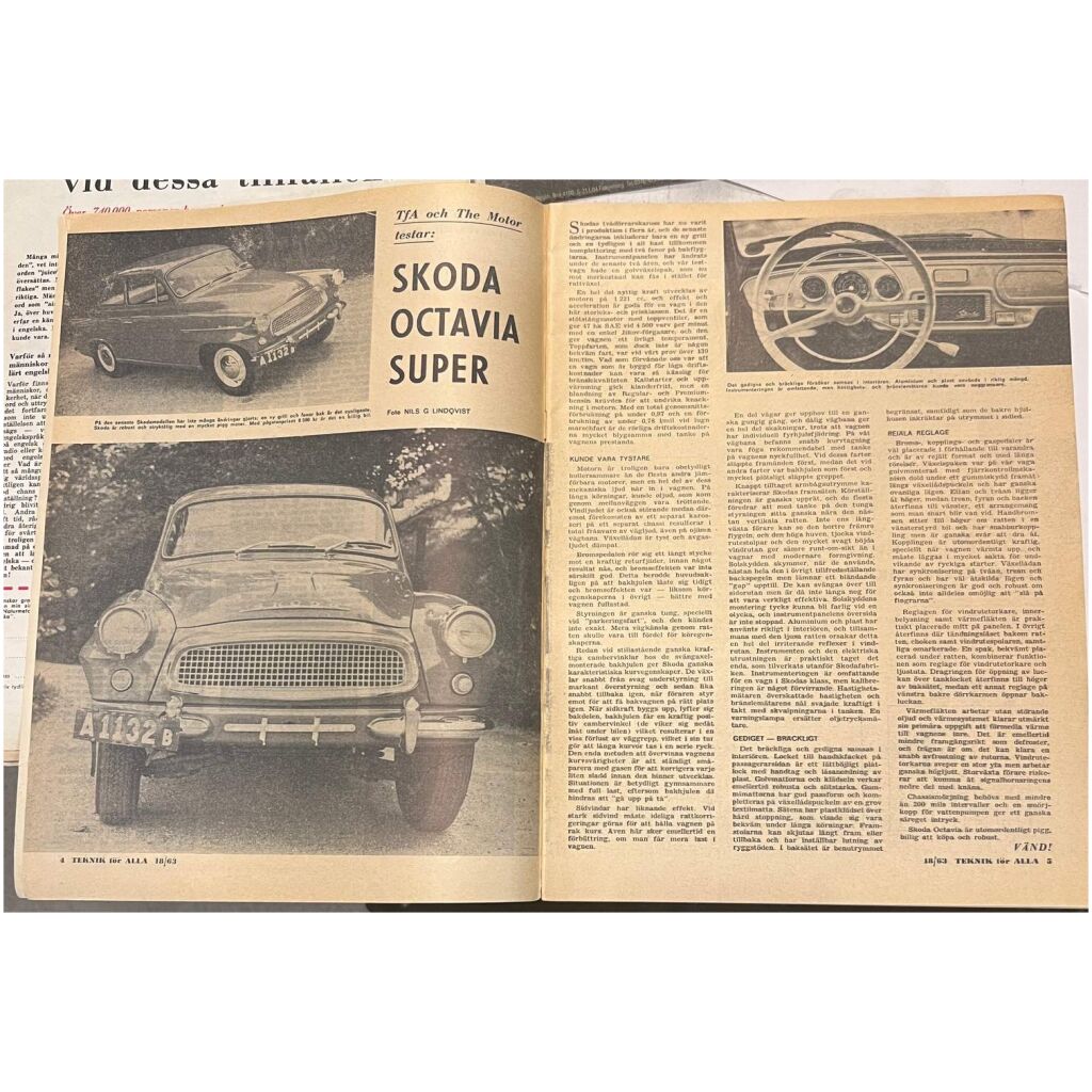 Teknikens Värld nr 18 1963 44 sidor begagnad