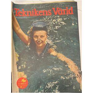 Teknikens Värld nr 14 1951 36 sidor begagnad