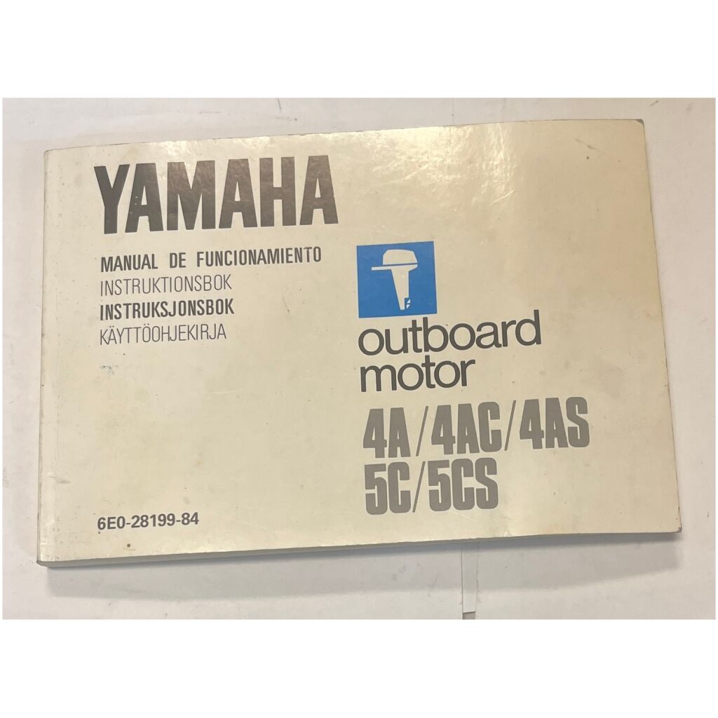 Instruktionsbok Yamaha utombordare svenska mfl 240 sidor begagnad
