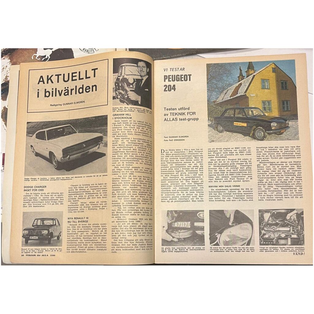 Teknik för alla nr 2 1966 44 sidor begagnad