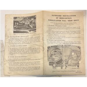 Instruktionsbok Mercontrol single-lever eng 12 sidor begagnad