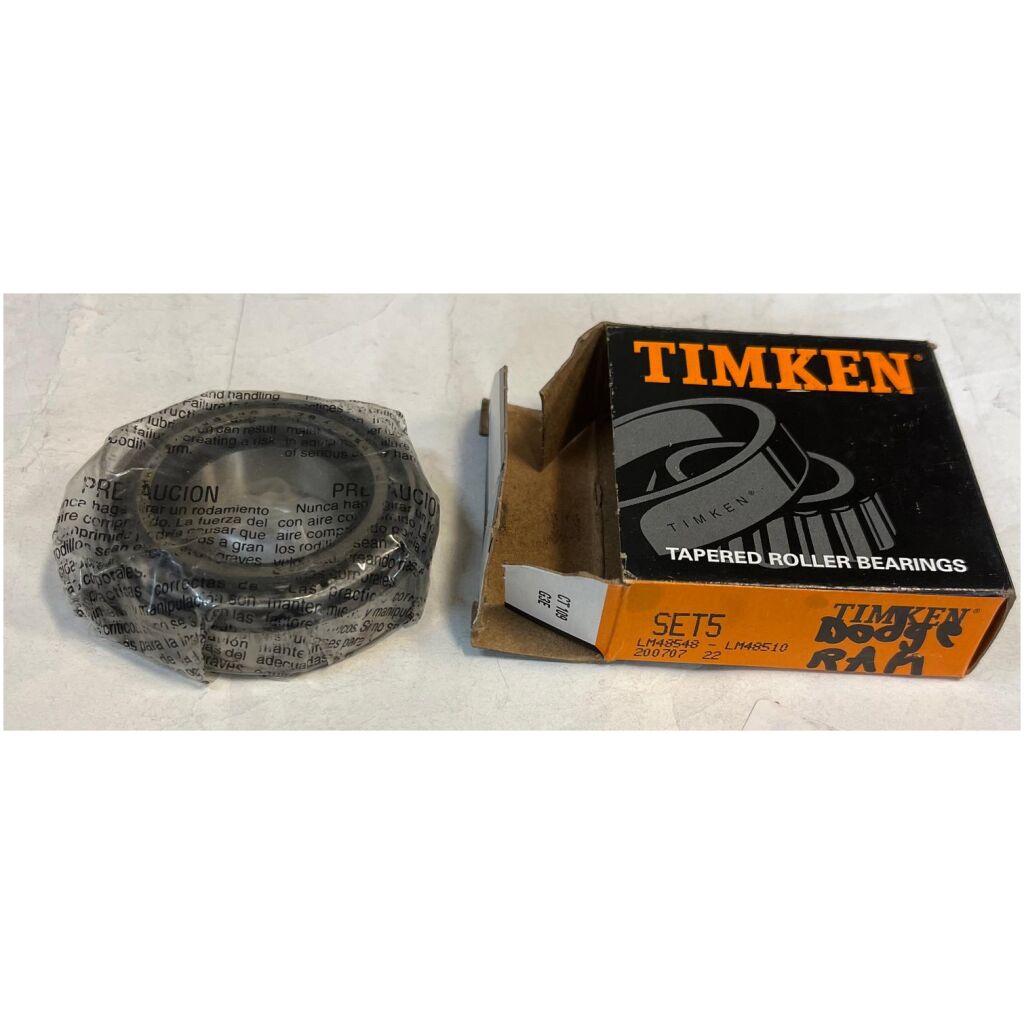KONISKT HJULLAGER & LAGERBANA FRAMHJUL GM GMC 1971-09 Timken LM48548 , LM48510