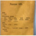 Torkarblad 10" DKW Mercedes-Benz Opel Volvo PV , Delco 2797112