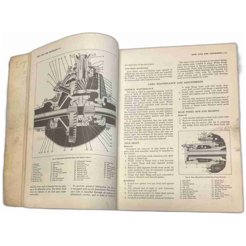 Chevrolet truck shop manual 1956 komplement till instruktionsbok 150 sidor beg