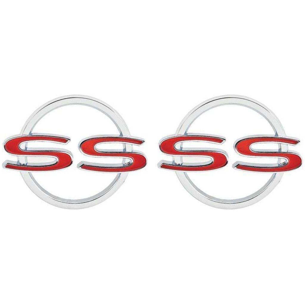 1964 Impala SS Bakskärms Emblems ett par