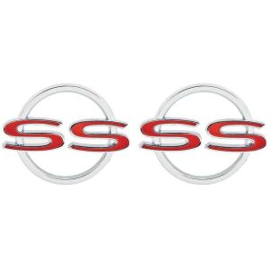 1964 Impala SS Bakskärms Emblems ett par