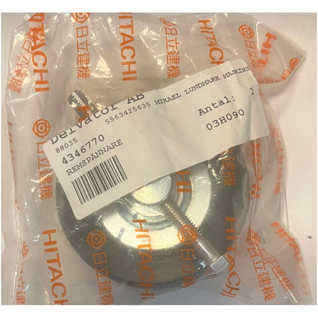 Remskiva remspännare 3,5" passar Hitachi grävmaskiner 4346770