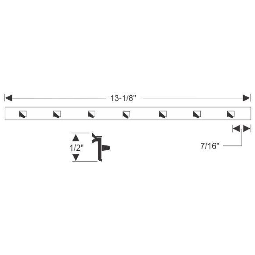 Ventilationsrutelister (Bakre Raka) 1959-60 2dr 4dr sedan Buick Chev Olds Pontiac