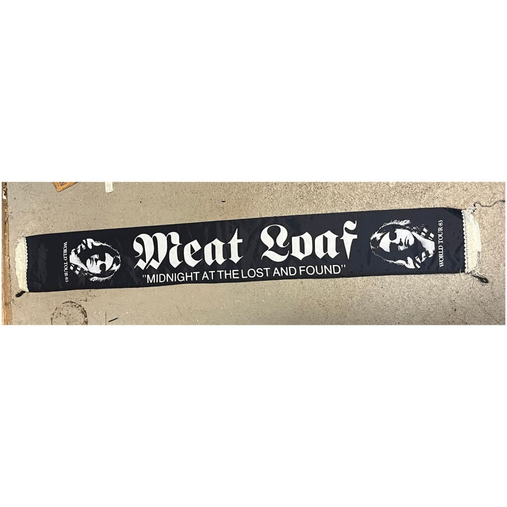 Meat Loaf world tour 1983 Midnight at the lost & found halsduk polyester beg