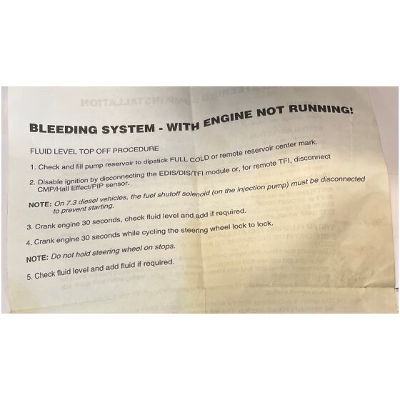 Rep.sats systemfilter servostyrning 1988- Lincoln Continental (endast med fwd)