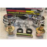Vevhusventilation ,1 röradapter saknas, i övrigt komplett set, Mr Gasket 6002