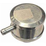 Vevhusventilation aluminium 2,5" x 2,5" Push-In pcv