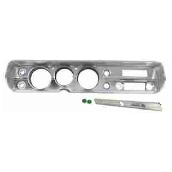 Dash Chrome Kit, 1965 Chevelle Malibu SS w/AC, komplett