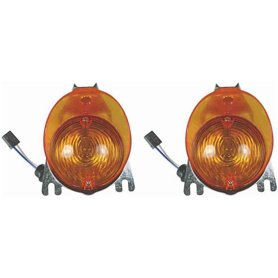 Parking Light Assembly, 1970 El Camino, Amber, Pair