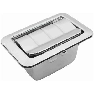 Cover, Ash Tray, 1968-72 Chevrolet, 1968-69 BOP, Chrome/Ribbed, 3-1/2 "x 2"