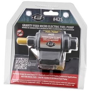 EL.BRÄNSLEPUMP UNIVERSAL 12V 3,5 PSI 5/16" 1/8" 159L/TIM Mr Gasket 42S