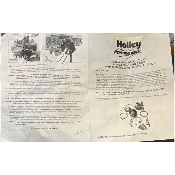 Konverteringssats El Chokes Holley 45-224 HOL45-459