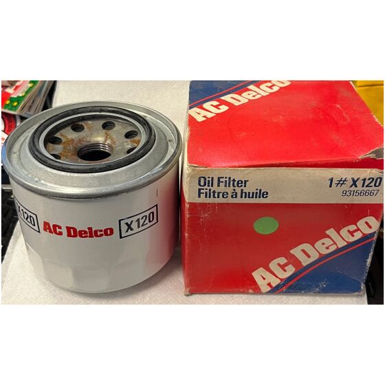 Oljefilter 1976-1993 Buick Mopar Mazda mfl AC Delco X120