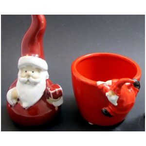 julsaker tomte + blomkruka keramik