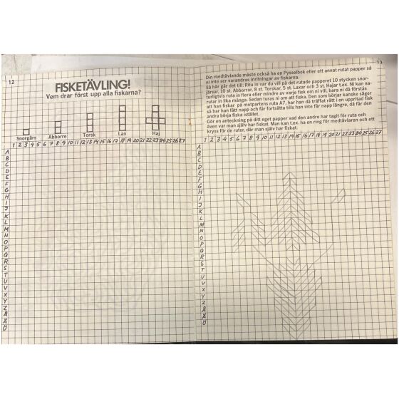GULFS Lek & Pysselbok för barnen i baksätet 1982 19 sidor begagnad