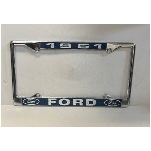 Nummerplåtsram kromad metall 1961 Ford