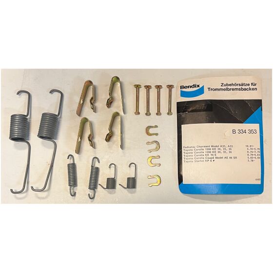 Tillbehörssats trumbromsskor Daihatsu 1981 Toyota 1970-84 Bendix B334353