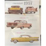 Försäljningsbroschyr 38cm hög Chevrolet dealer 1957